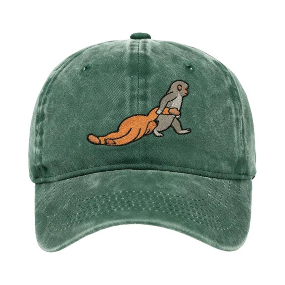 Stylish Cotton Baseball Hat Feature Lovely Monkey Embroidery Perfect Sports Hat For Men Women And Kids