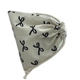 thumbnail image 1 of Stylish Cotton Ribbon Bowknot Drawstring Bag Cotton String Pouches with Bowknot Pattern Daily Essential Organizers, 1 of 9