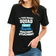thumbnail image 1 of Stylish Cotton Short Sleeve T-Shirt for Fourth Graders - Fun " THE TEKE GRADE " & " SQUAD FOURTH " Design with Colorful Typography, 1 of 5