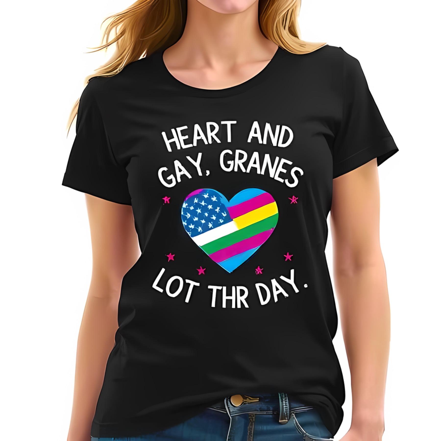 Heart Pattern - Inspired By Harry Styles - Sustainably Made Women’s Short Sleeve Tee