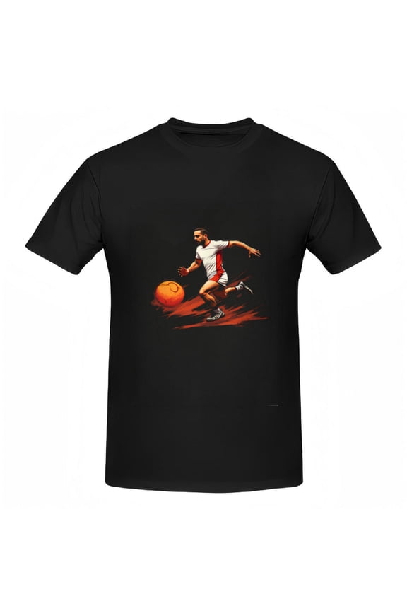 Stylish Cotton Short Sleeve T-Shirts for Women - Vibrant Basketball Motion Design Dynamic Lines Perfect for Active Wear