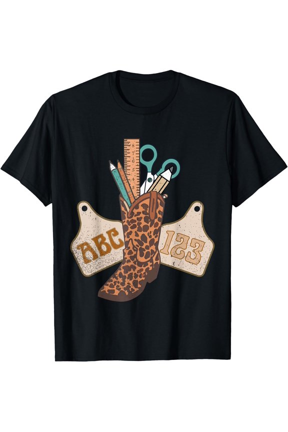 Stylish Cowboy Boot T-Shirt for Western Teacher Life Enthusiasts