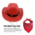 thumbnail image 1 of Stylish Cowboy Dog Costume Hat and Scarf Set - Breathable, Adjustable, and Comfortable for Small, Medium, and Large Dogs, 1 of 5