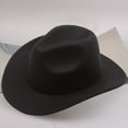 thumbnail image 1 of Stylish Cowboy Hat Western Wool Mid Brim Performance for Outdoor Casual Wear Ethnic Folk Design, 1 of 3