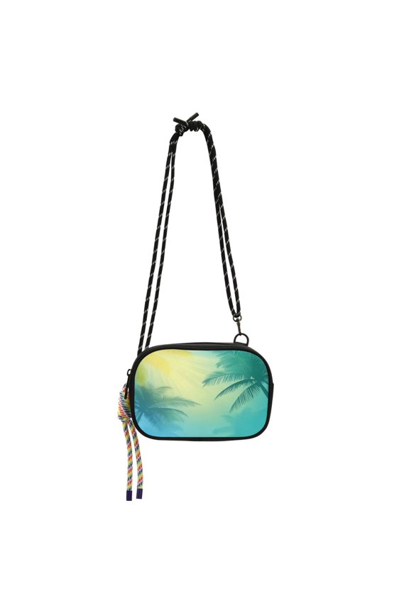 Stylish Crossbody Phone Bag Purse Handbags Adjustable Strap, Compact Design for Essentials Blue and Green Gradient