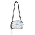 thumbnail image 1 of Stylish Crossbody Phone Bag Purse Handbags Adjustable Strap, Compact Design for Essentials Pastel Blue Sea Animals, 1 of 7