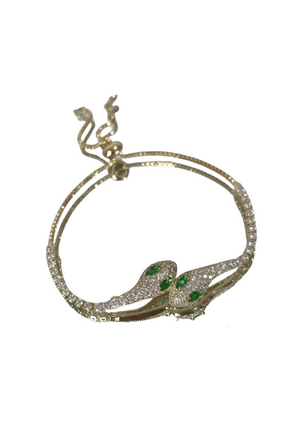 Stylish Crystals Snake Bracelet Portable for Parties and Celebration Daily Use