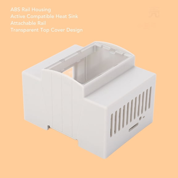 Stylish DIN Rail Box, Protect Organize Electronics With This Impact,Resistant ABS Case