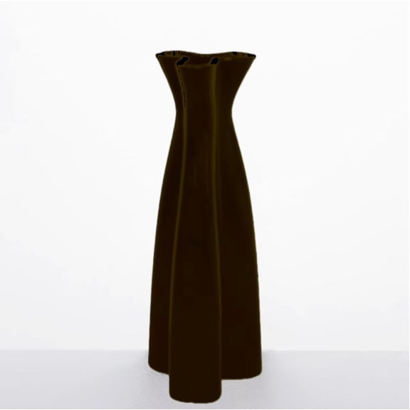 Stylish Dark Brown Abstract Vase, Enhancing Home Aesthetics, Easily Integrating into Various Interior Styles