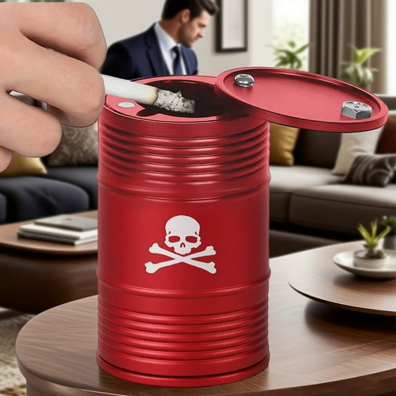 Stylish Decorative Desktop Ornament Unique Ashtray for Home Modern Minimalist Design Durable Resin Material Ideal for Living Room and Bathroom