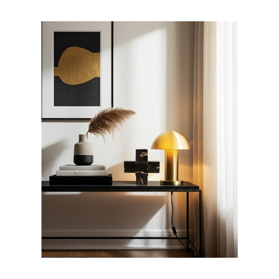 Modern Decorative Jack Wood Sculpture - Elegant Statue Inspired for Office, Coffee Table, and Shelf Decor Accent - Contemporary Ornament for Bathroom, Living Room, and Home Decor - 8", Brown & Black