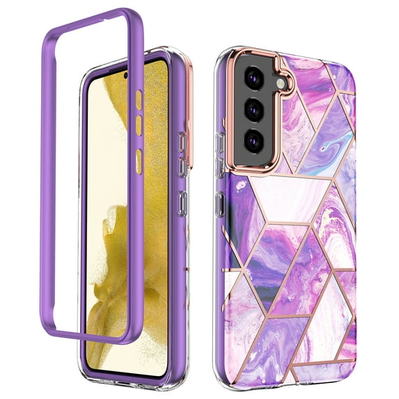 Stylish Designed Case for Samsung Galaxy S22 Case Without Built-in Screen Protector Full-Body Shock-Absorption Bumper Protective Cover Case for Galaxy S22 (2022 Release)