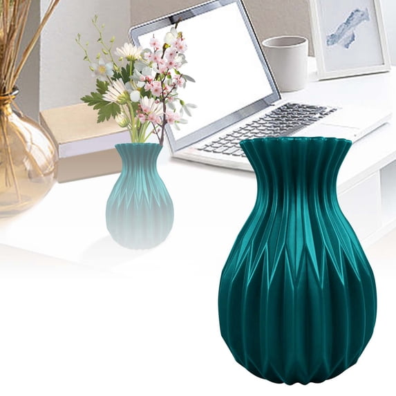 Stylish Desktop Ornament Ceramic Hydroponic Vase with Transparent Flower Arrangement Decorative Light Floral Set for Home and Garden