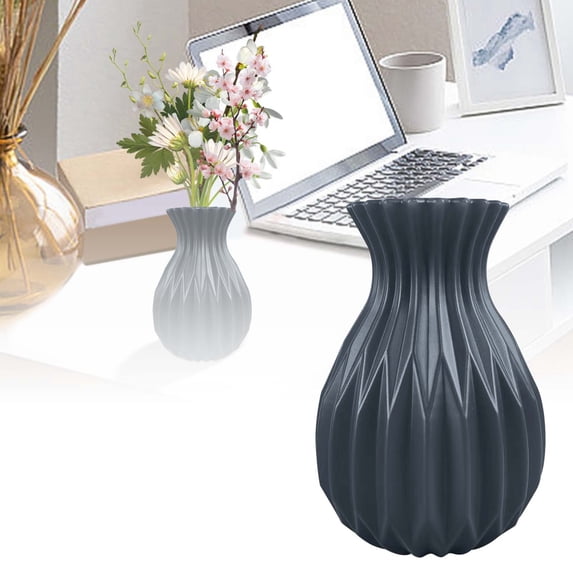 Stylish Desktop Ornament Ceramic Hydroponic Vase with Transparent Flower Arrangement Decorative Light Floral Set for Home and Garden