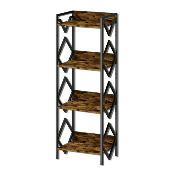 Stylish Diamond-Shaped Four-Tier Side Table - Multi-Layer Storage for Living Rooms & Bedrooms - Adds Charm to Home Decor