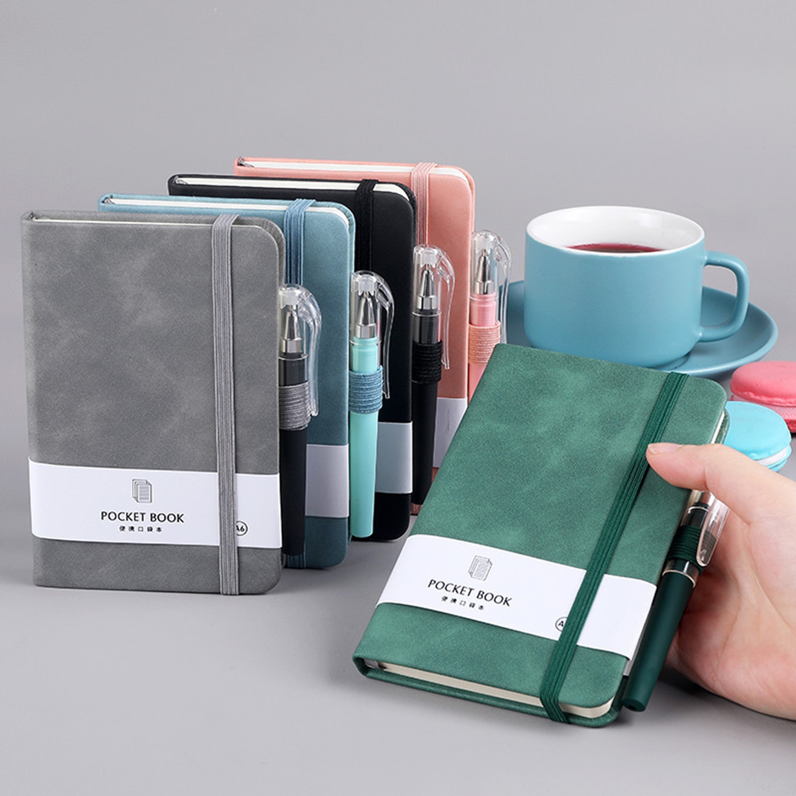 Example Diary Notebook Stylish Diary Notebook with Elastic Strap Record Notepad for Home ...