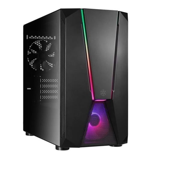 Stylish & Distinct Tempered Glass Micro-ATX Gaming Chassis - Black