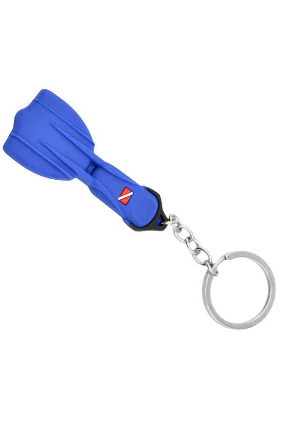 Stylish Dive Fin Shaped Keychain Sturdy Scubas Flippers Keychain Backpack Charm for Diving Souvenir Collectors