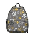 thumbnail image 1 of Stylish Dog Lover Backpack with Puppy and Bone Print, Lightweight Small Travel Bag for Commute and Daily Use, 1 of 6