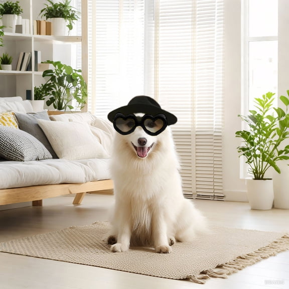 Stylish Dog Sunglasses Goggles Protective Eye Wear With Adjustable Strap Windproof Heart Shape Pet Sun Glasses For Small Dogs