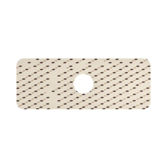 Stylish Dots Pattern Single Compact Faucet Drying Pad 14.7x5.4in Absorbent Mat for Small Sinks, Vanity Countertops