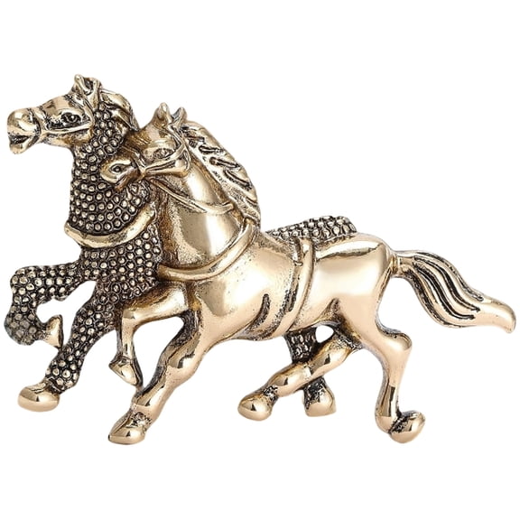 Stylish Double Horse Metal Brooch Pin Lightweight Badge Accessories Stylish Jewelry Gift For Women Men