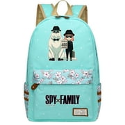 Stylish Double Side Pocket School Bag w/ Spy x Family Theme, Perfect For Leisure Travel. Unisex for kids Teen
