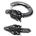 thumbnail image 1 of Stylish Dragon Hoop Earrings Stainless Steel Ear Studs for Men Women Hip Hop Punk Party Accessory Unisex Jewelry, 1 of 8
