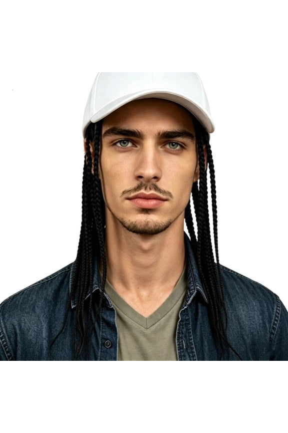 Stylish Dreadlock Wigs Baseball Cap Soft Fabric Sun Hat For Natural Looking And Everyday Use Party Decorative Headpiece