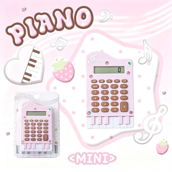 Stylish Dual-Power Portable Calculator, Office and Accounting Desktop Calculator