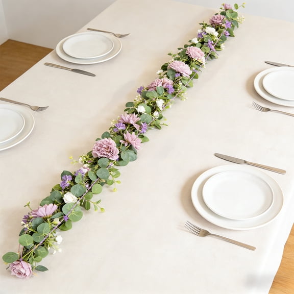 Stylish Easter Decor for Home Living Room, 70.8in Beautiful Artificial Roses Easter Vine, Mantel or Party, Festive Easter Vine Decorations for Spring Holiday