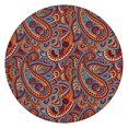thumbnail image 1 of Stylish Elastic Edge Table Cover, Bohemian Floral Pattern for Round Tables 52-56 Inches, 1 of 7
