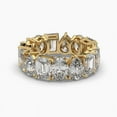 thumbnail image 1 of Stylish Elegant Multi-shape Moissanite 18k Eternity Ring, 1 of 6