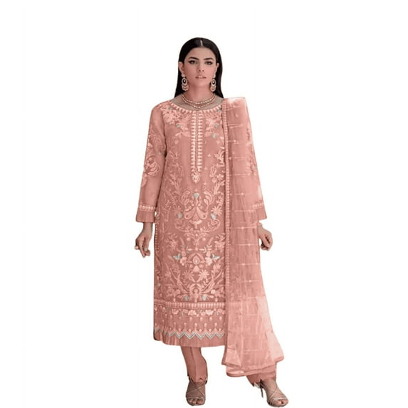 Stylish Embroidered Shalwar Kameez Desi Dress For Women