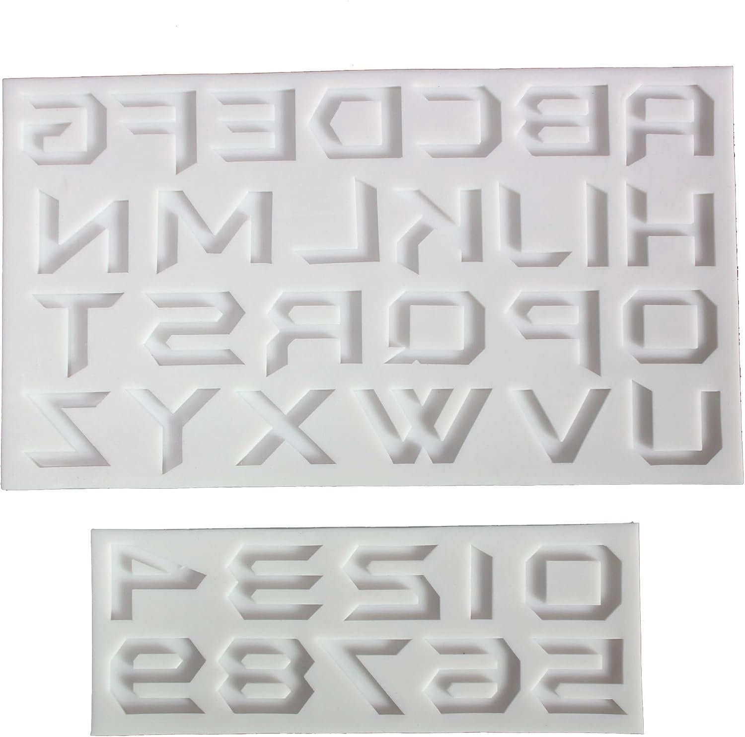 Stylish English Alphabets/Letters & Numbers Molds For Fondant Cake, Gum ...