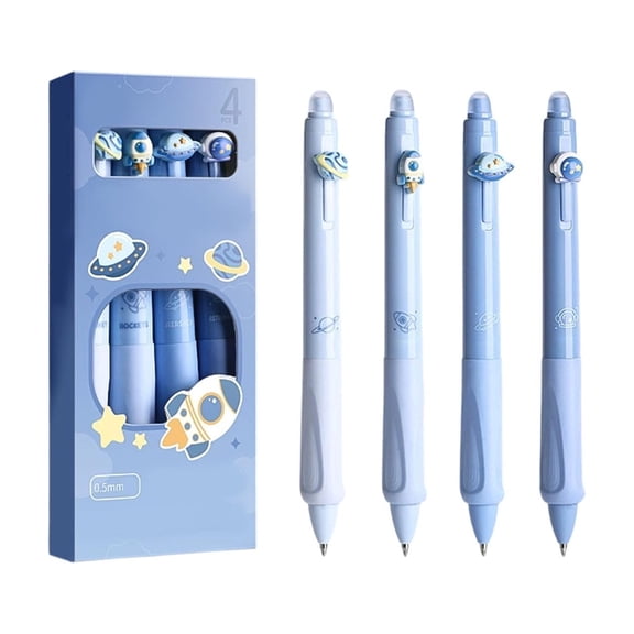 Stylish Erasable Pen Student-Friendly Thermal Erasable Gel Pen Black Push-Button Fast-Dry Pen 10ml