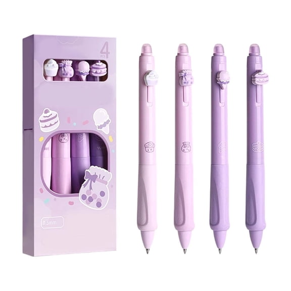 Stylish Erasable Pen Student-Friendly Thermal Erasable Gel Pen Black Push-Button Fast-Dry Pen 10ml