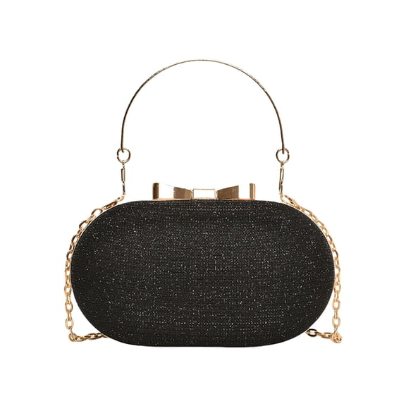 Stylish Evening Bag Shoulder Purse with Embellished Handbag Chain Strap For Weddings And Social Gatherings