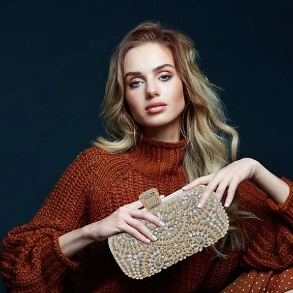 Stylish Evening Clutch Bags Purse Handbag for Women - Accessory for Weddings Prom and Parties