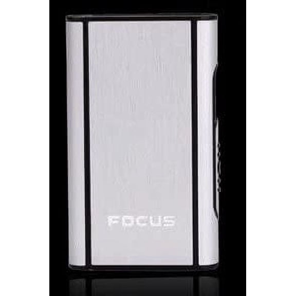 Stylish FOCUS 10 pack Cigarette Case Dispenser (SILVER COLOR)- (GD-1331-14, FREE CAR sticky pad for Phone PDA MP3 MP4)