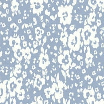 Stylish Fabric Chambray Off White Ditsy Floral Printed on Poly Moroccan Fabric, DIY Projects by the Yard-PRINT FABRIC