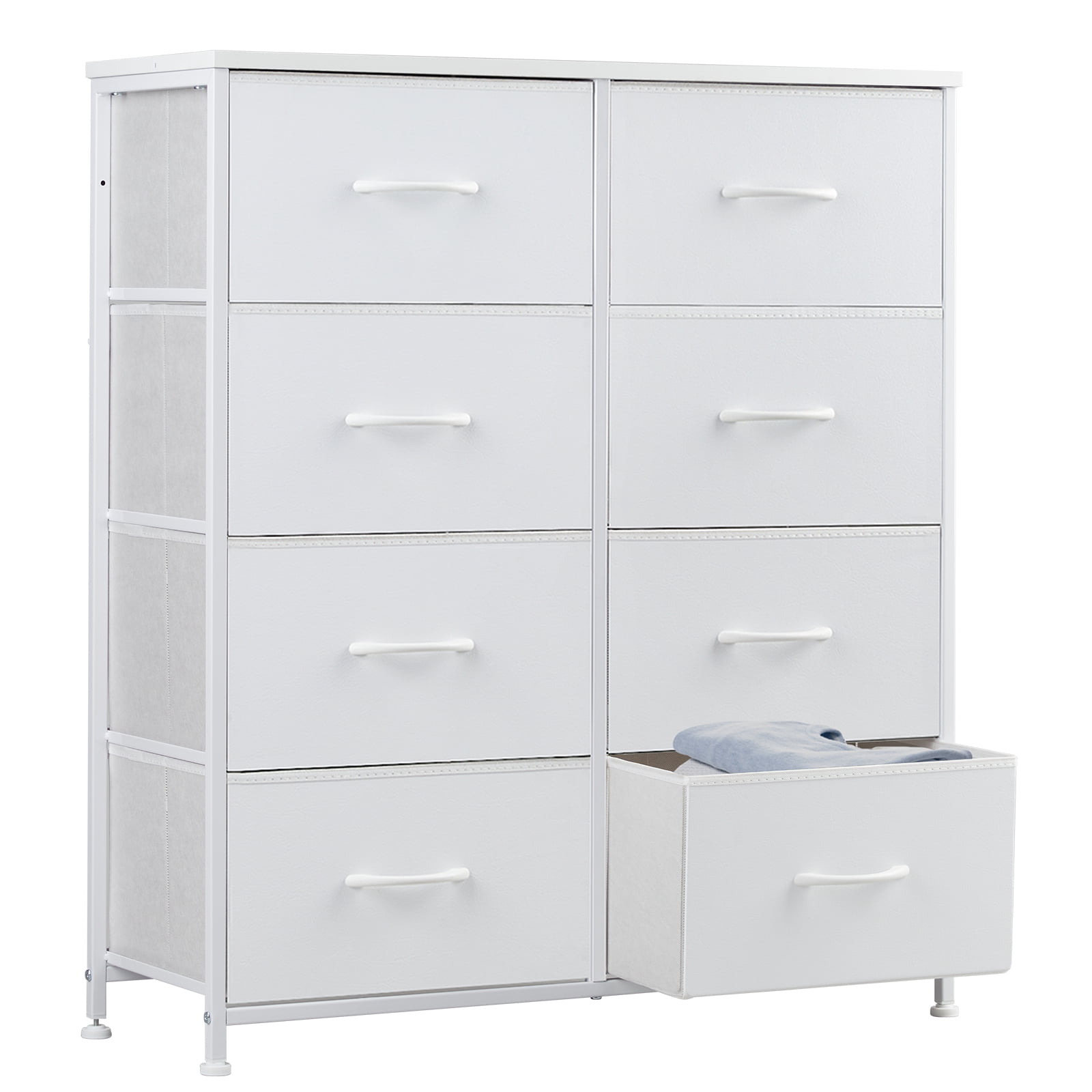 Stylish Fabric Chest of Drawers for Bedroom or Nursery, 8Drawer