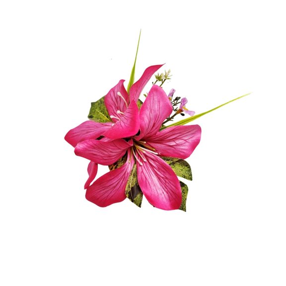 Stylish Fabric Flower Clip Design Fashion Hairpin Hair Accessory For Women