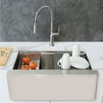 thumbnail image 1 of Stylish Farmhouse Apron 30" Stainless Steel Single-Bowl Kitchen Sink with 5 Accessories S-316W, 1 of 13