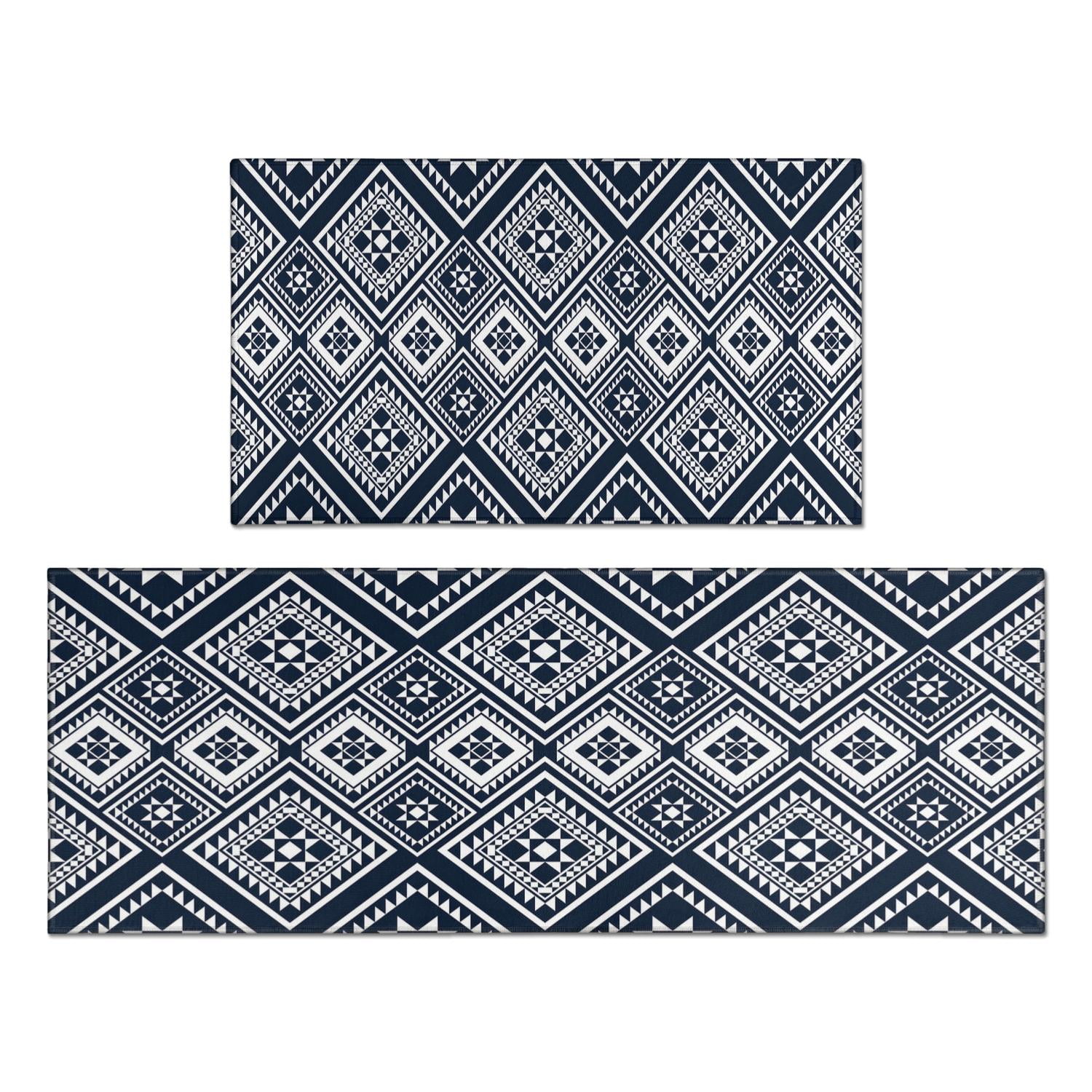 Stylish Farmhouse Moroccan Throw Rug: Non-Slip, Washable, Soft Low-Pile ...