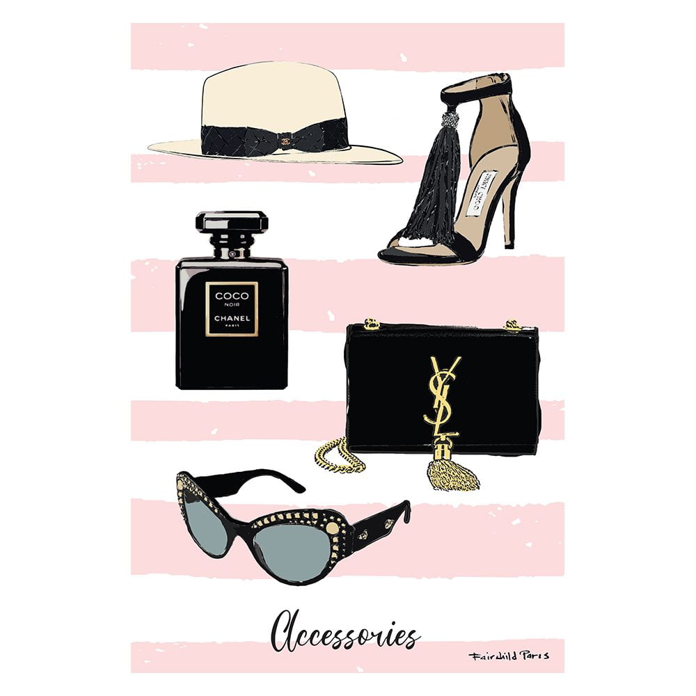 Stylish Fashion Glam Accessories - 16"X20" Canvas