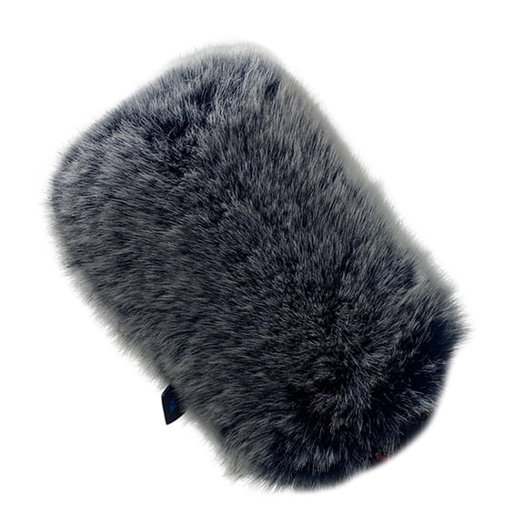 Stylish FauxFur--Windshield for QUADCASTS Microphone Enhances Recording