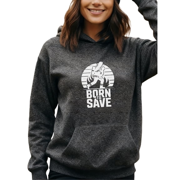 Stylish Firefighter Hoodie for Men and Women, Unisex Pullover Hooded Sweatshirt, Comfortable Cotton Poly Blend, Casual Everyday Wear