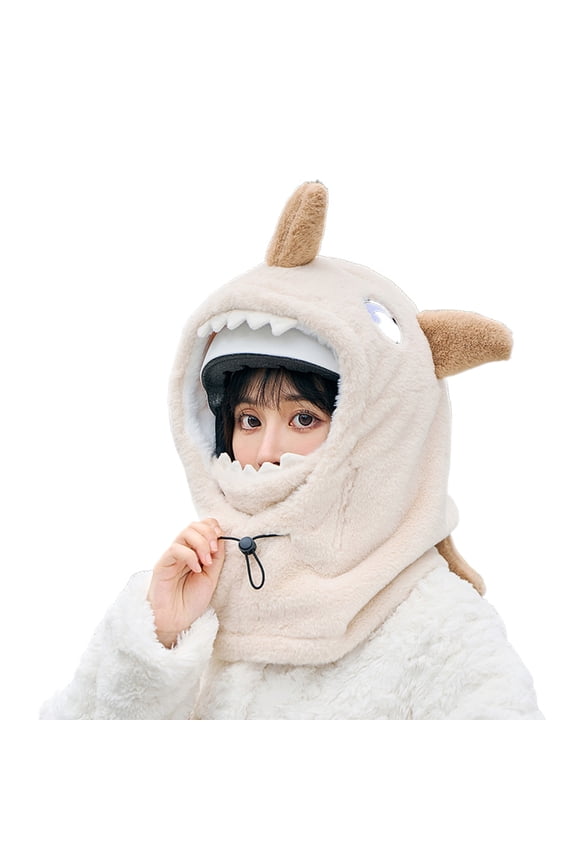 Stylish Fish Ski Mask Helmets Covers Pullover Hat for Warmth Comfortable Thick Warm Headcover for Cold Weather Activity