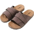 thumbnail image 1 of Stylish Flat Sandals for Men - Adjustable Strap, Suede Covered, Molded Faux Cork Midsole, EVA Rubber Sole, 1 of 3